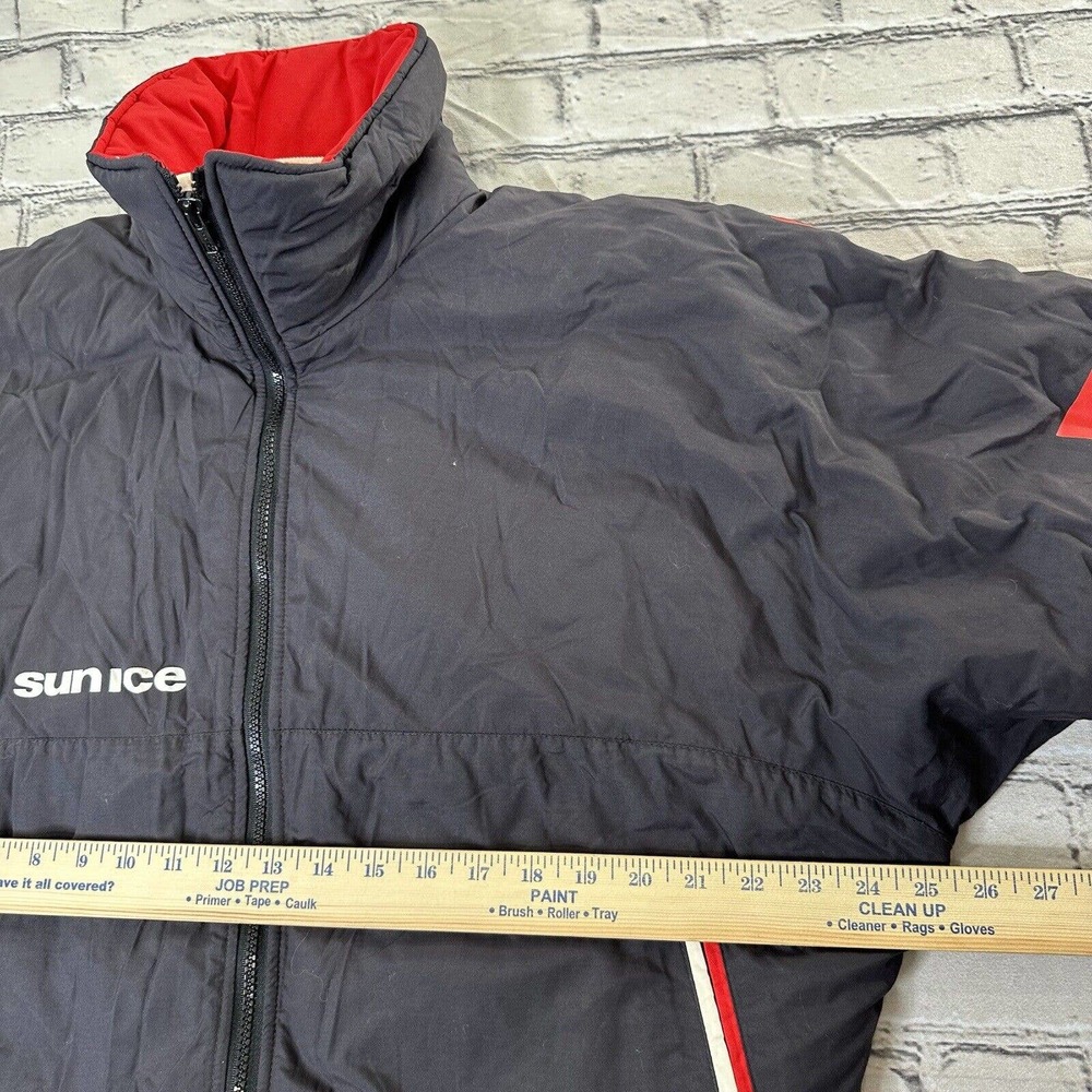 Sunice Ski Puffer Jacket Mens size Medium Black Vintage Retro Snowboard Rare - Picture 4 of 11